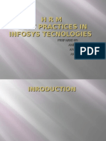HRM Best Practices in Infosys Tecnologies