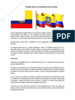 26 de Septiembre Día de La BANDERA DEL ECUADOR