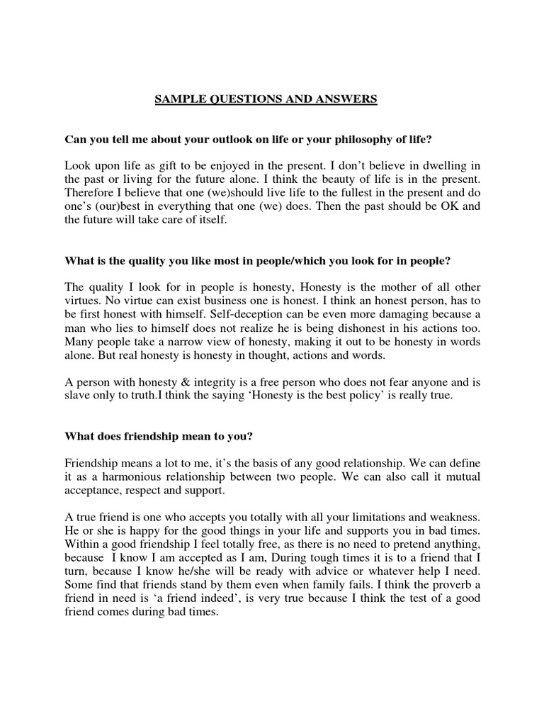 1227010641microsoft Word - Sample Questions and Answers 1 To 50 | PDF ...