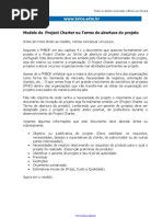 Modelo de Project Charter Ou Termo de Abertura de Um Projeto