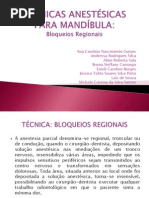 TÉCNICAS ANESTÉSICAS PARA MANDÍBULA