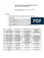 Jadwal Critical Appraisal Dan Presentasi Kasus PDF