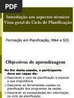 1. Visao geral sobre o Ciclo de Planificação 2012