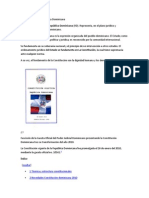 Constitución de La República Dominicana INOFRMACION SOBRE SU LEY