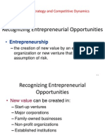 Recognizing Entrepreneurial Opportunities