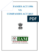 Companies Act 2013 Vs Companies Act 1956 PDF
