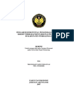 Download Pengaruh efektivitas pengendalian intern kredit terhadap rentabilitas PD BPR BKK di Kabupaten XXXpdf by Titik Indraini SN180716139 doc pdf