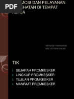 Download PROMOSI DAN PELAYANAN KESEHATAN DI TEMPAT KERJAppt by Desy Rusiana SN180721205 doc pdf