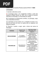 Atividades Psicologia