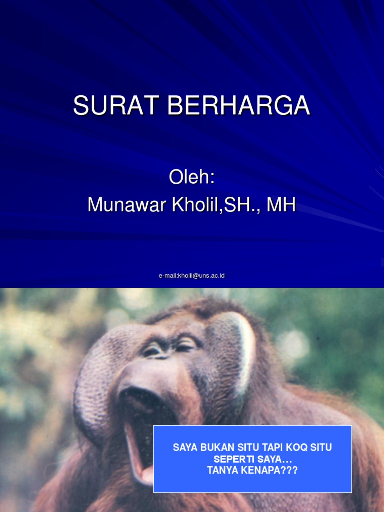 SURAT BERHARGA.ppt
