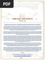 One God One People October 2013