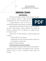 Memoriu Tehnic PDF