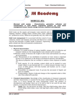 Module-85A: Sub: Environmental Engineering Topic: Municipal Solidwastes