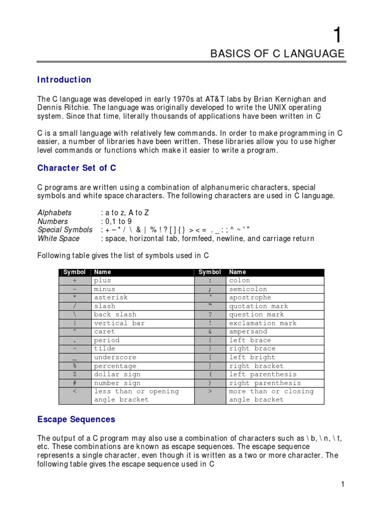 C Programming Notes PDF | Download Free PDF | Data Type | C ...
