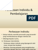 Perbezaan Ndividu & Pembelajaran