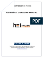 Executive PositionProfile-VP Sales and Marketing PDF