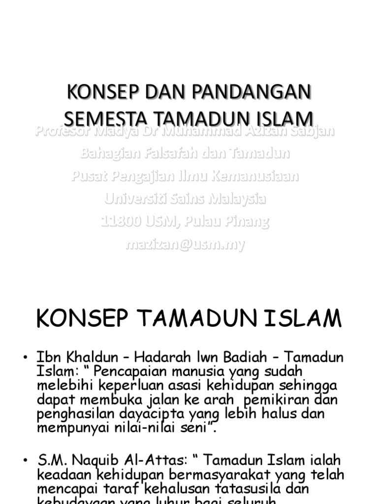 Pandangan Ibnu Khaldun Mengenai Tamadun