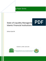 State of Liquidity Management in Islamic Financial Institutions