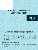 Razvoj Moderne Geografije