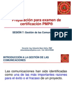 Preparacion para PMP, Sesion 7, Gestion de Las Comunicaciones