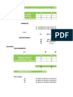 Ejercicios Resueltos de Programacion Lineal Utilizando Solver