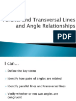 Parallel and Transversal Lines