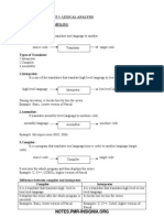 Unit 1 Compiler PDF