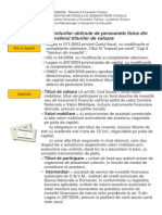 Impozitarea Veniturilor Obtinute de Persoane Fizice Din Transferul Titlurilor de Valoare PDF