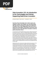 Download Data Innovation 101 An Introduction to the Technologies and Policies Supporting Data-Driven Innovation by Center for Data Innovation SN180854666 doc pdf