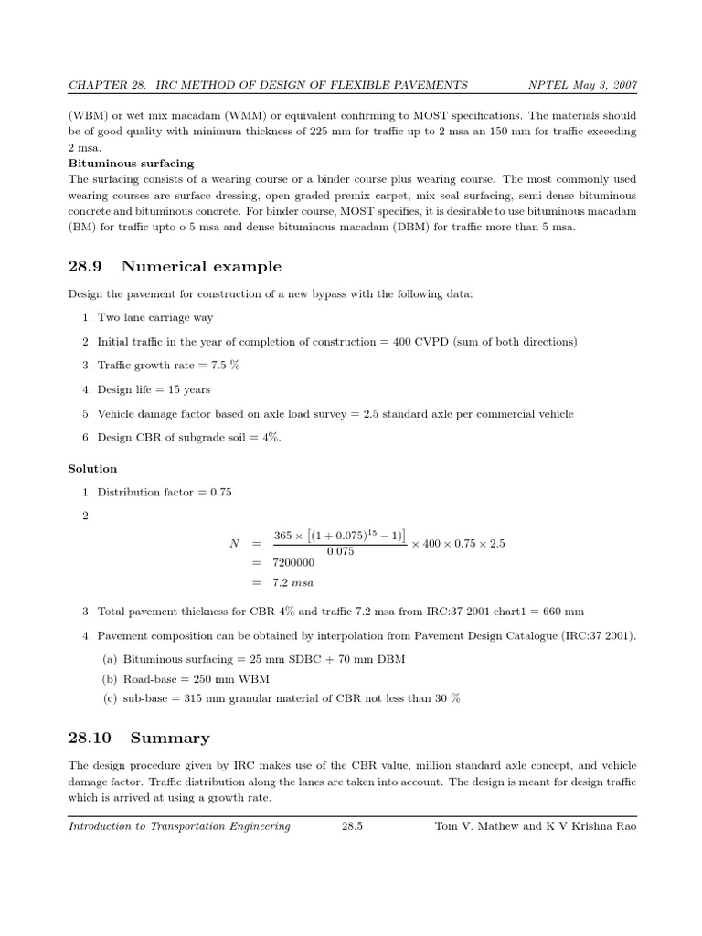 IRC Flexible Pavement Design Method | PDF | Road Surface | Asphalt