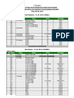 Tentatif Susunan Acara 2013