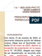 C. EXP. 1805-2005-PHCTC Prescripcion de La Persecucion Penal