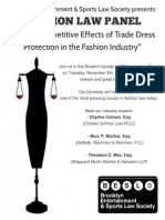 Brooklyn Law School Fashion Law Panel - '(Anti-)Competitive Effects of Trade Dress Protection in the Fashion Industry'