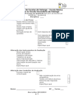 Modelo Adequações No Processo de Avaliação 2013 2014