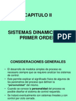 Capitulo II Dinamica de Primer Orden