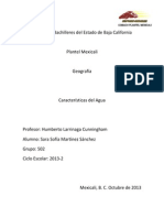 Geografía - Características Del Agua