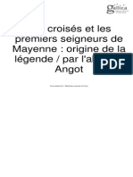 Les Croisés Et Les Premiers Seigneurs de Mayenne PDF