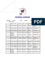 Calendario Round Robin 2011-2012