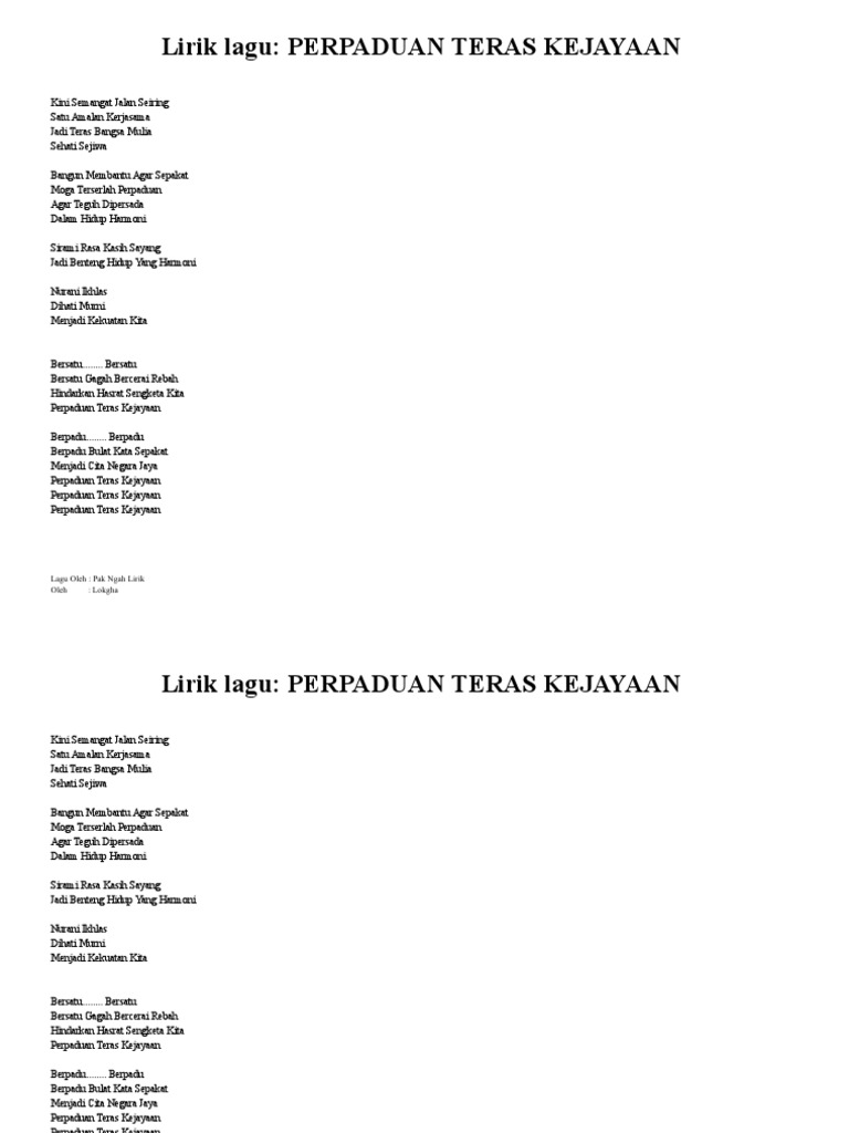 Perpaduan Teras Kejayaan Moshetdf