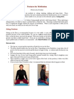 Postures For Meditation PDF