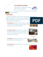 Cambios Físicos y Químicos de La Materia