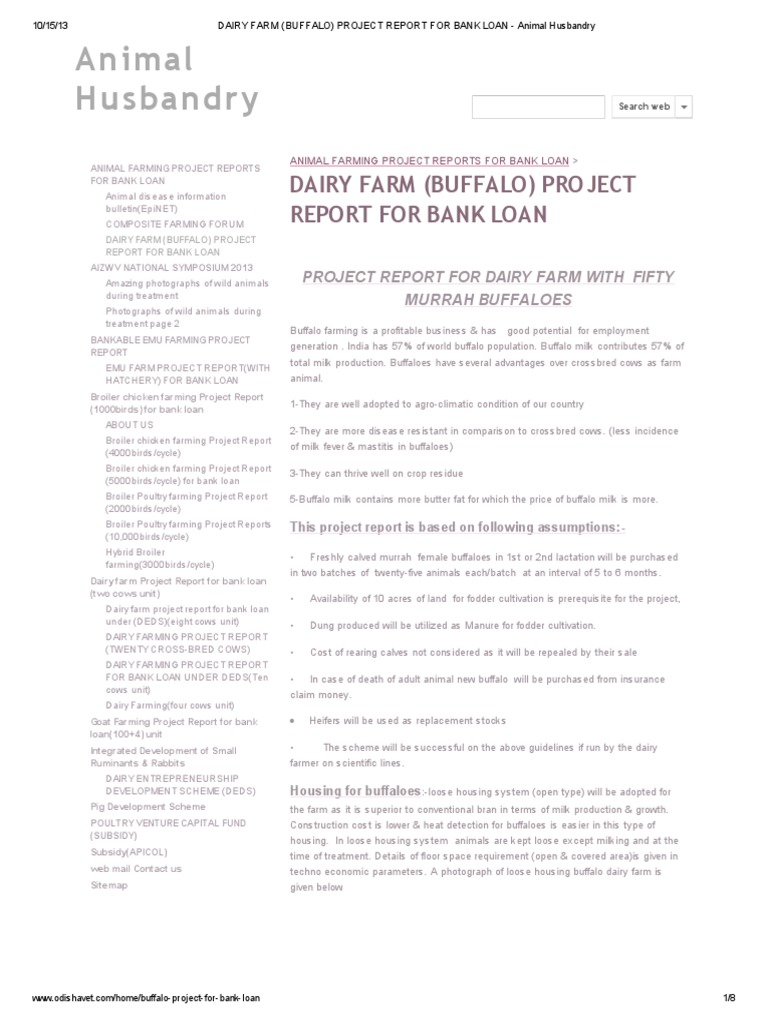 Dairy farming proposal for funding picture