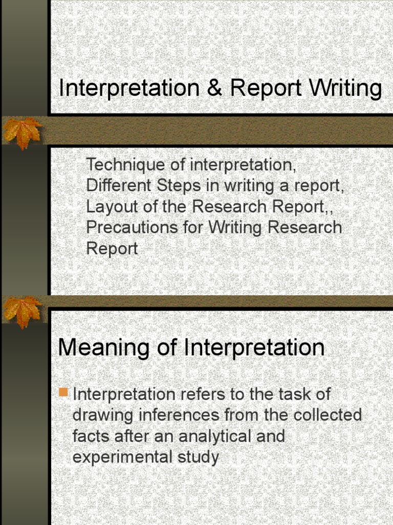 Interpreting thesis picture