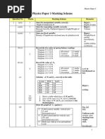 Physics Paper 3 Marking Scheme: Question No. Marks Marking Scheme Remarks Reject: Reject