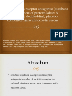 Atosiban vs placebo for preventing preterm labor