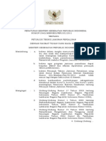 Peraturan Menteri Kesehatan Nomor 2562.MENKESPER.xii.2011