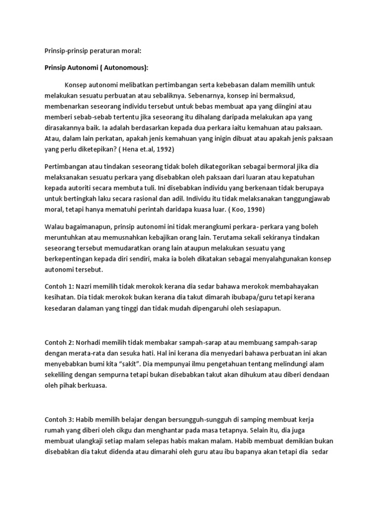 Prinsip Asas Kemoralan Pdf