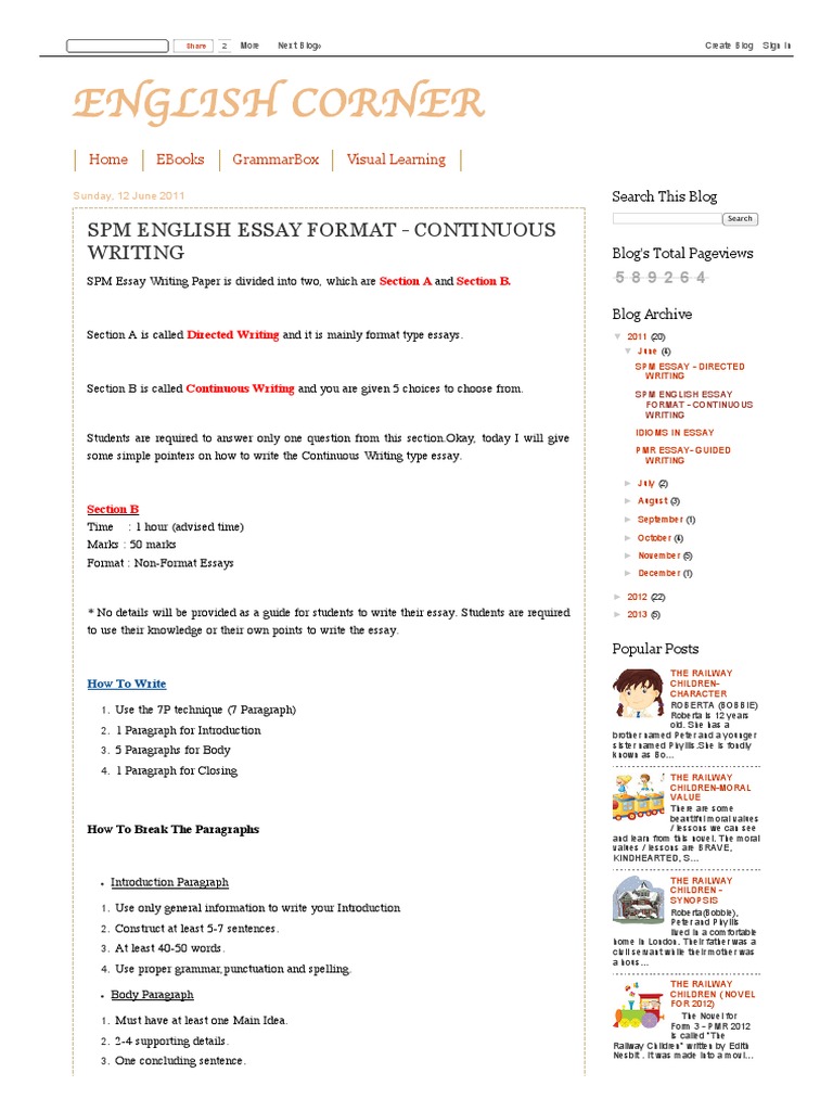 Best english essay picture