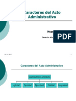 Caracteres Del Acto Administrativo