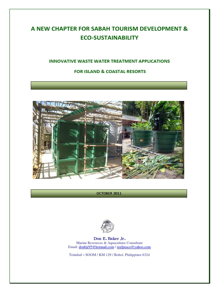 Sabah Waste Water 2013 PDF PDF Sewage Treatment Septic Tank